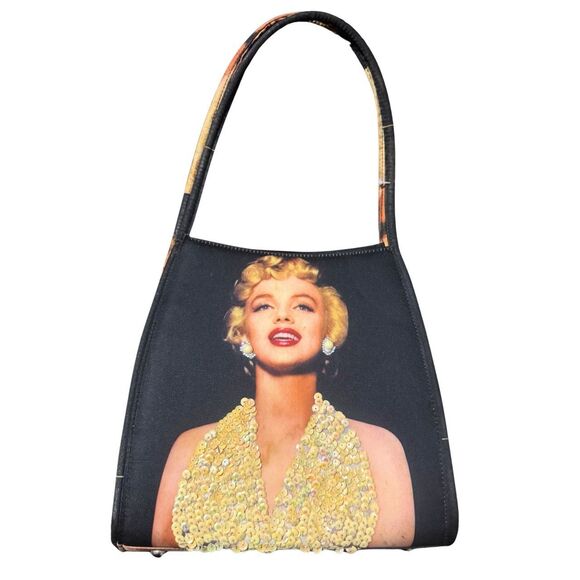 Marilyn Monroe Handbags - Vintage Y2K Sequin Marilyn Monroe Indie Sleaze Glam Kitsch McBling Handbag Purse